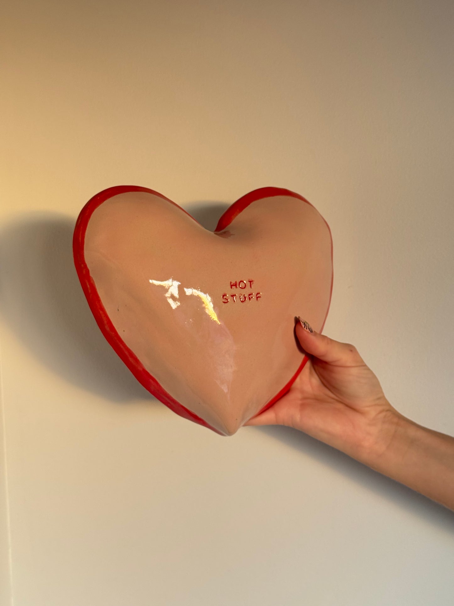 Hot stuff candy wall heart