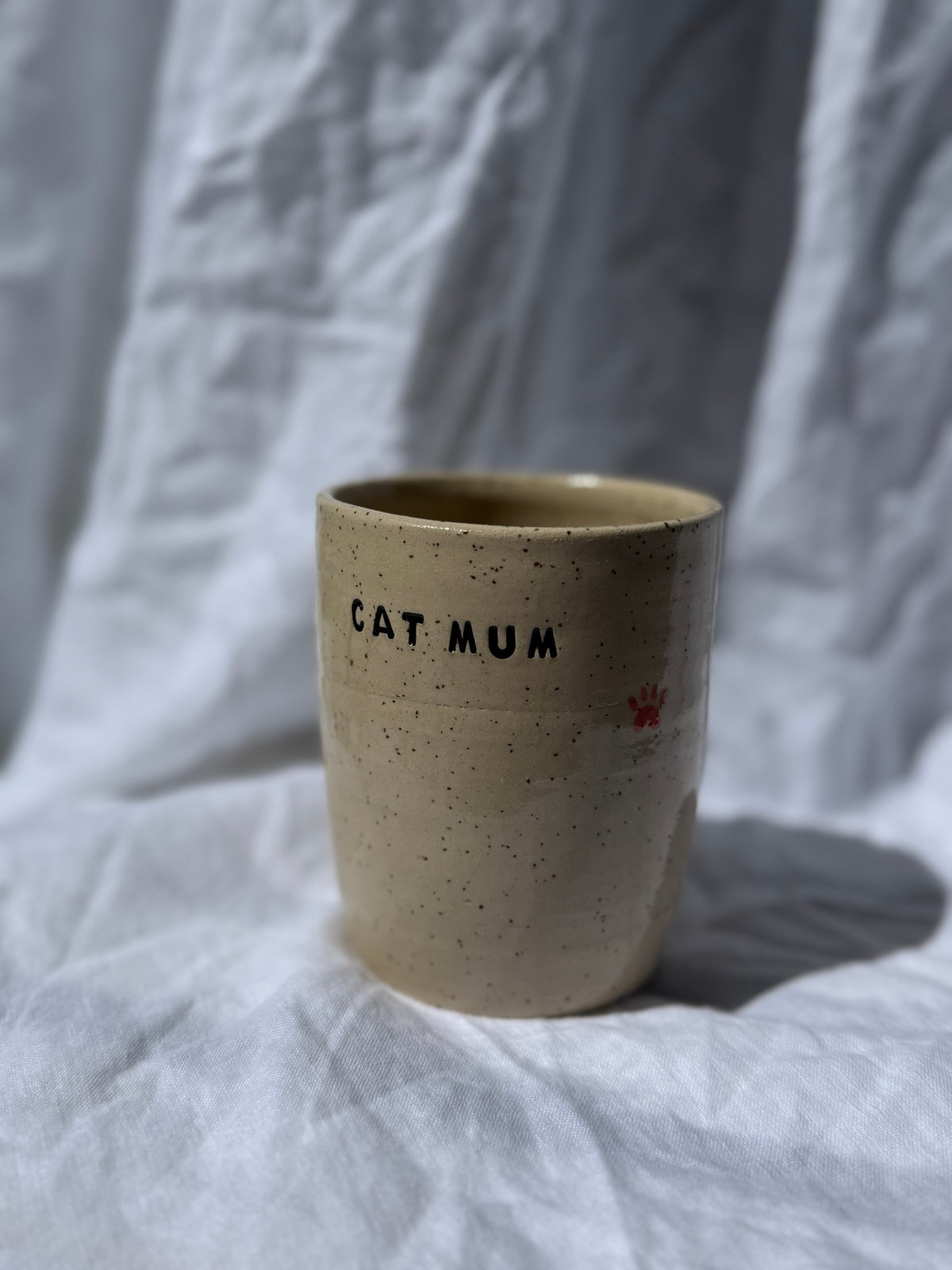 Cat Mum Tumbler - paw prints