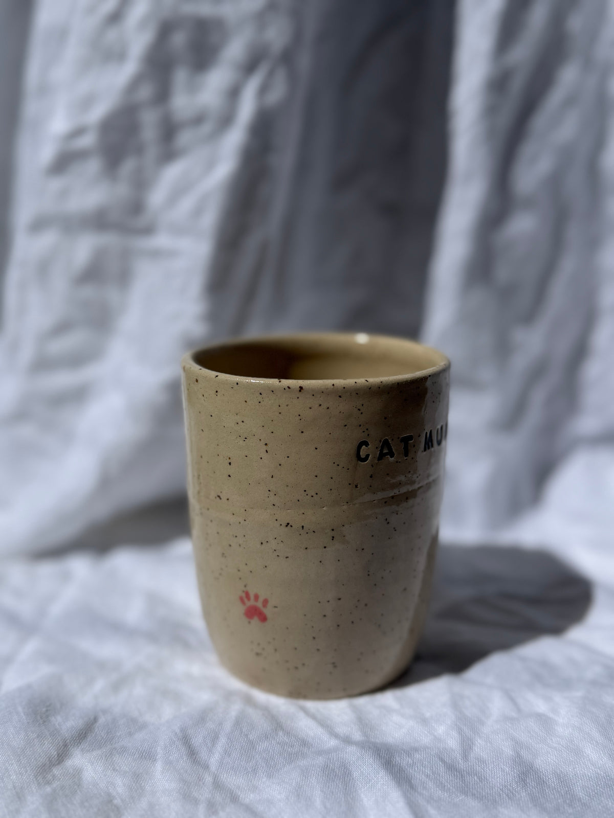Cat Mum Tumbler - paw prints