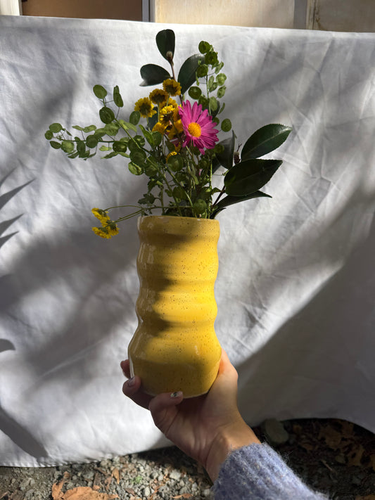 Bubble Vase- yellow