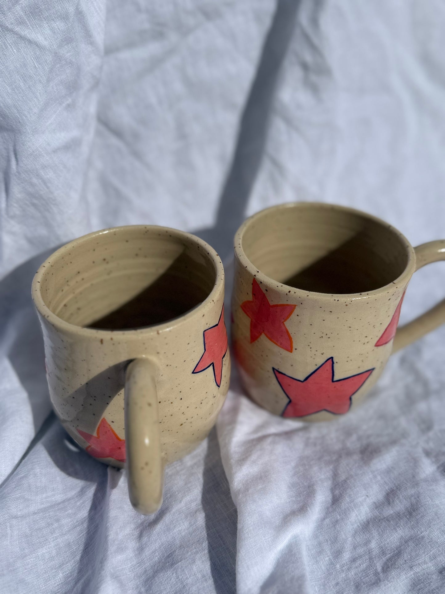Funky star mugs
