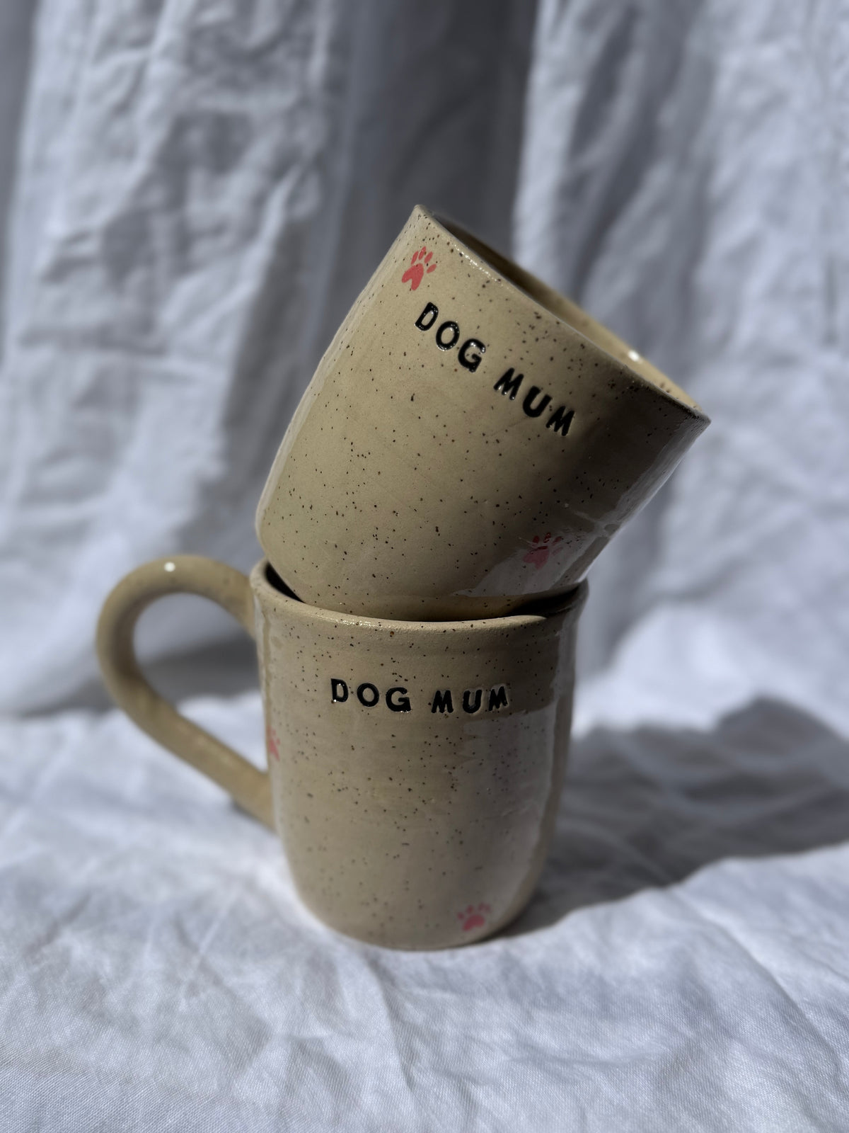 Dog Mum Tumbler - paw prints
