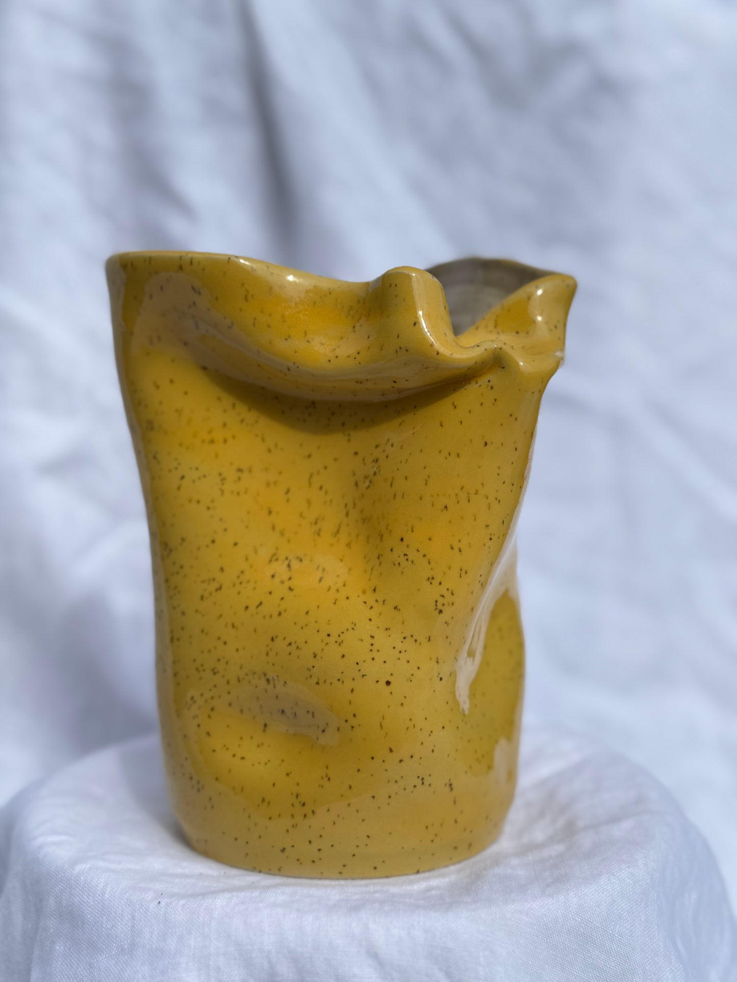 Yellow Squish Vase