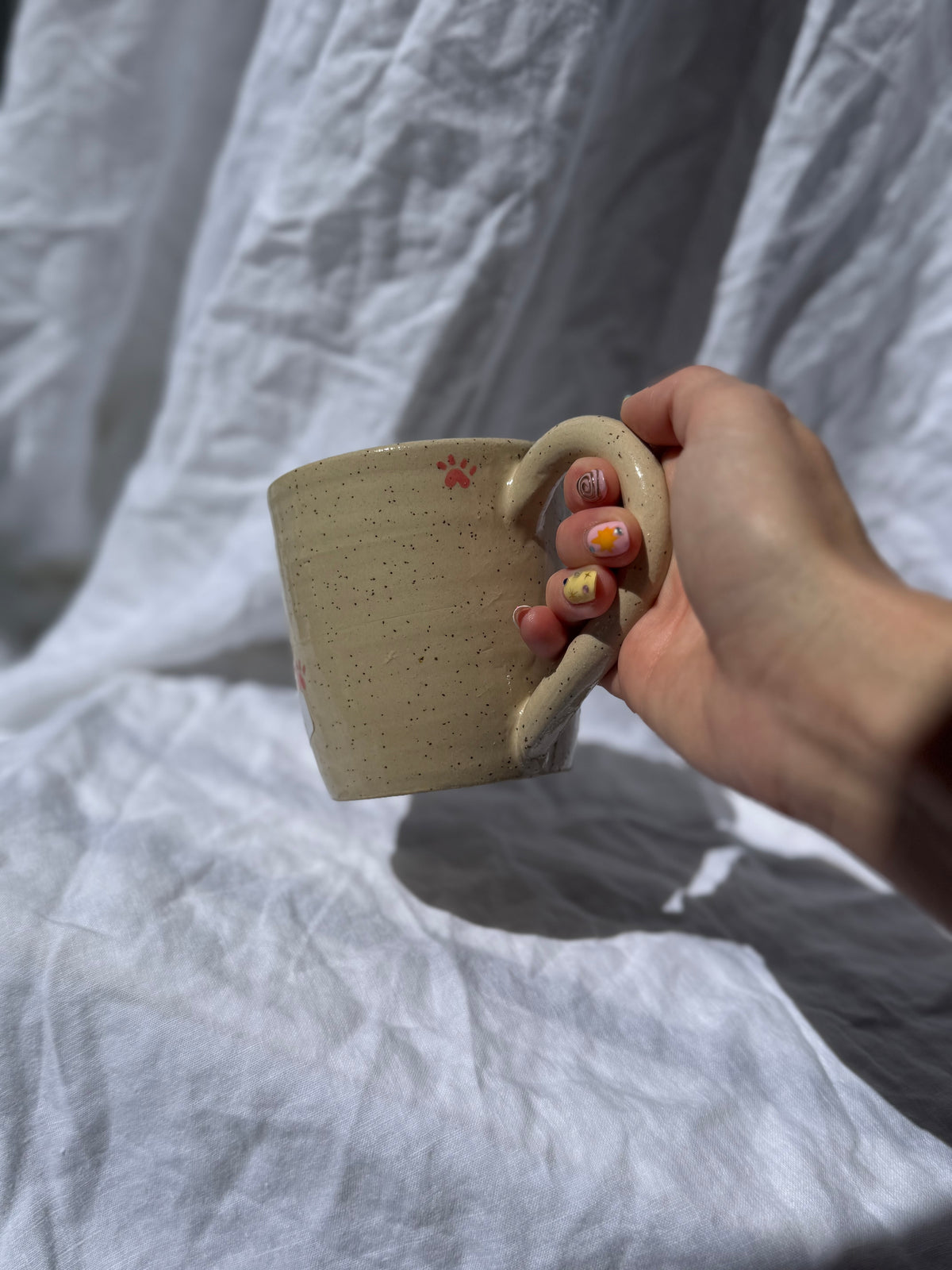 Dog Mum Mug - paw prints