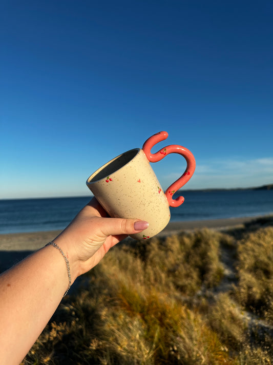 Worm Mug- Cherry Edition