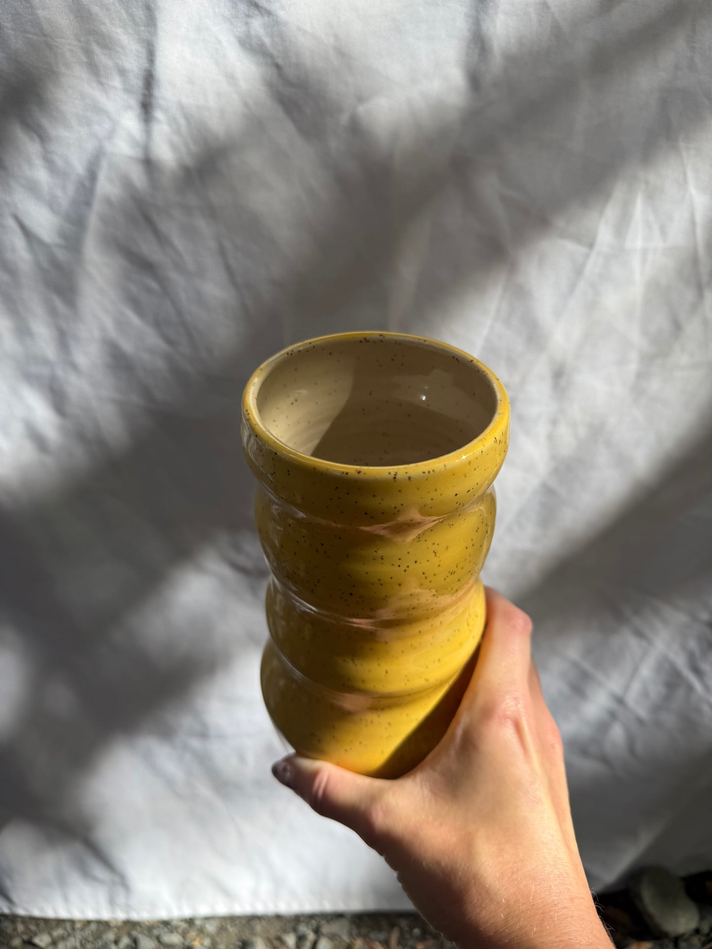 Bubble Vase- yellow