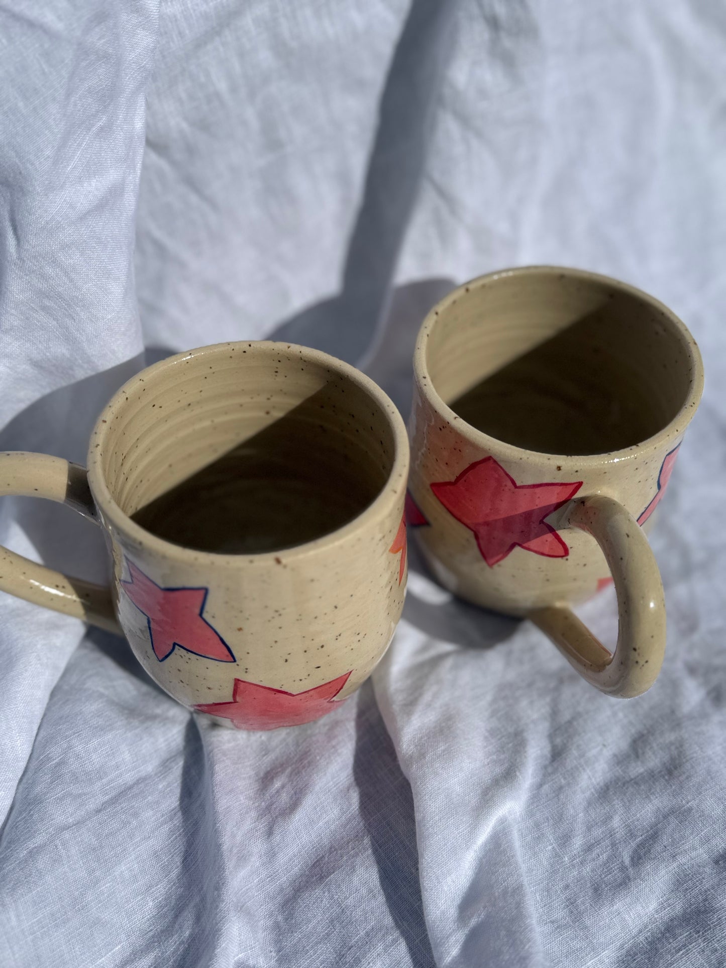 Funky star mugs