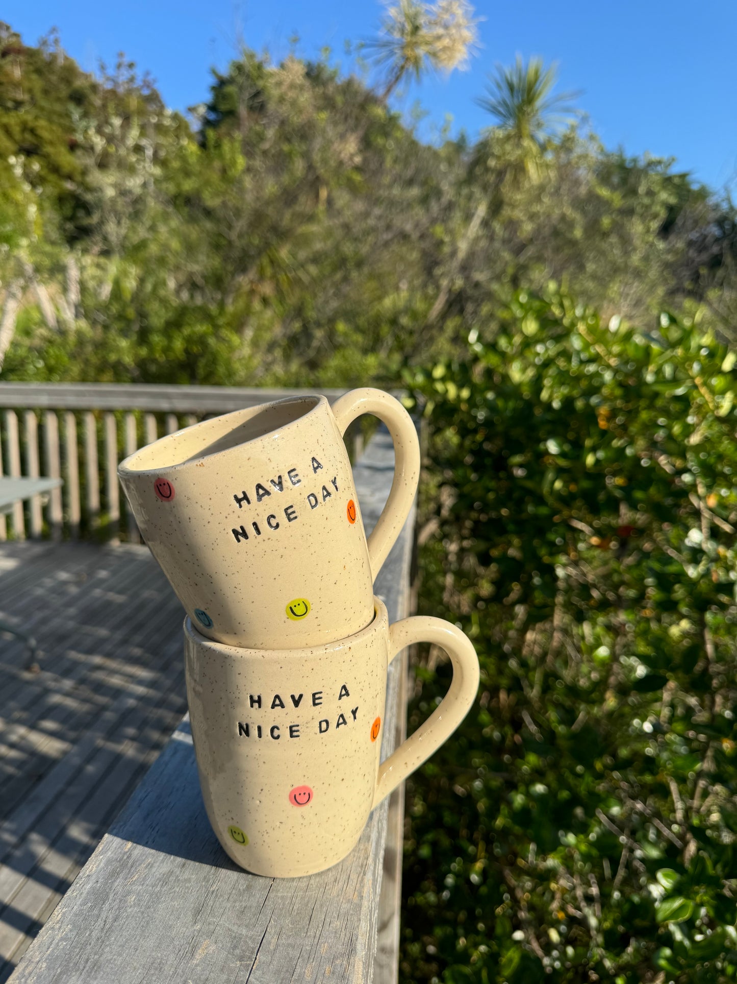 Have a nice day smiley mug