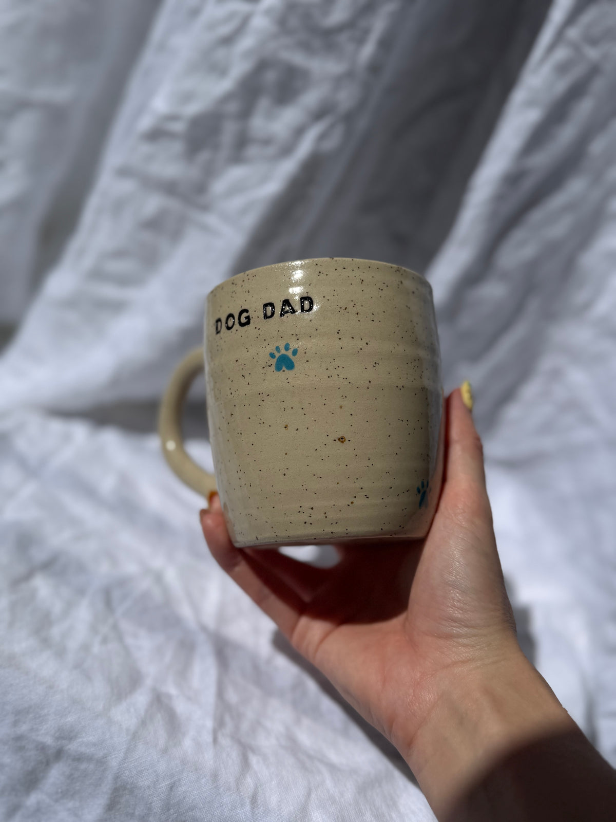 Dog Dad Mug - paw prints