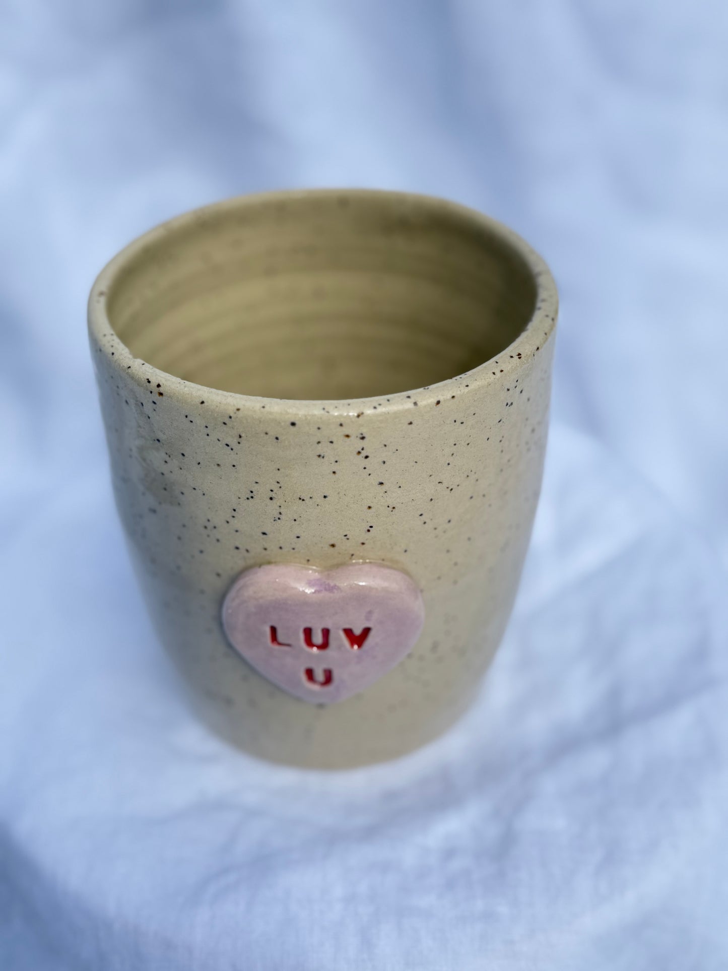 ‘Luv U’ tumbler
