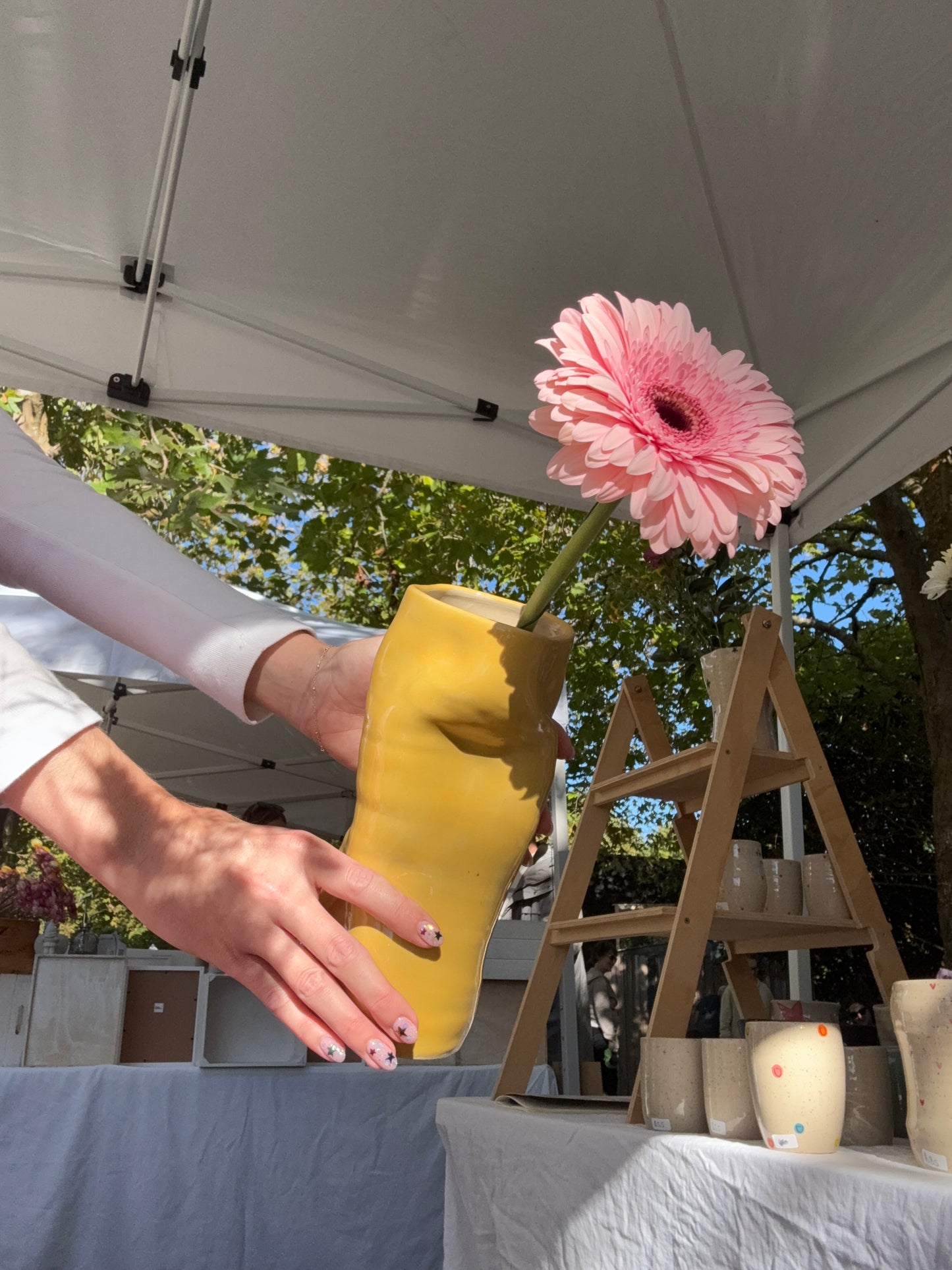 Squish Vase- yellow