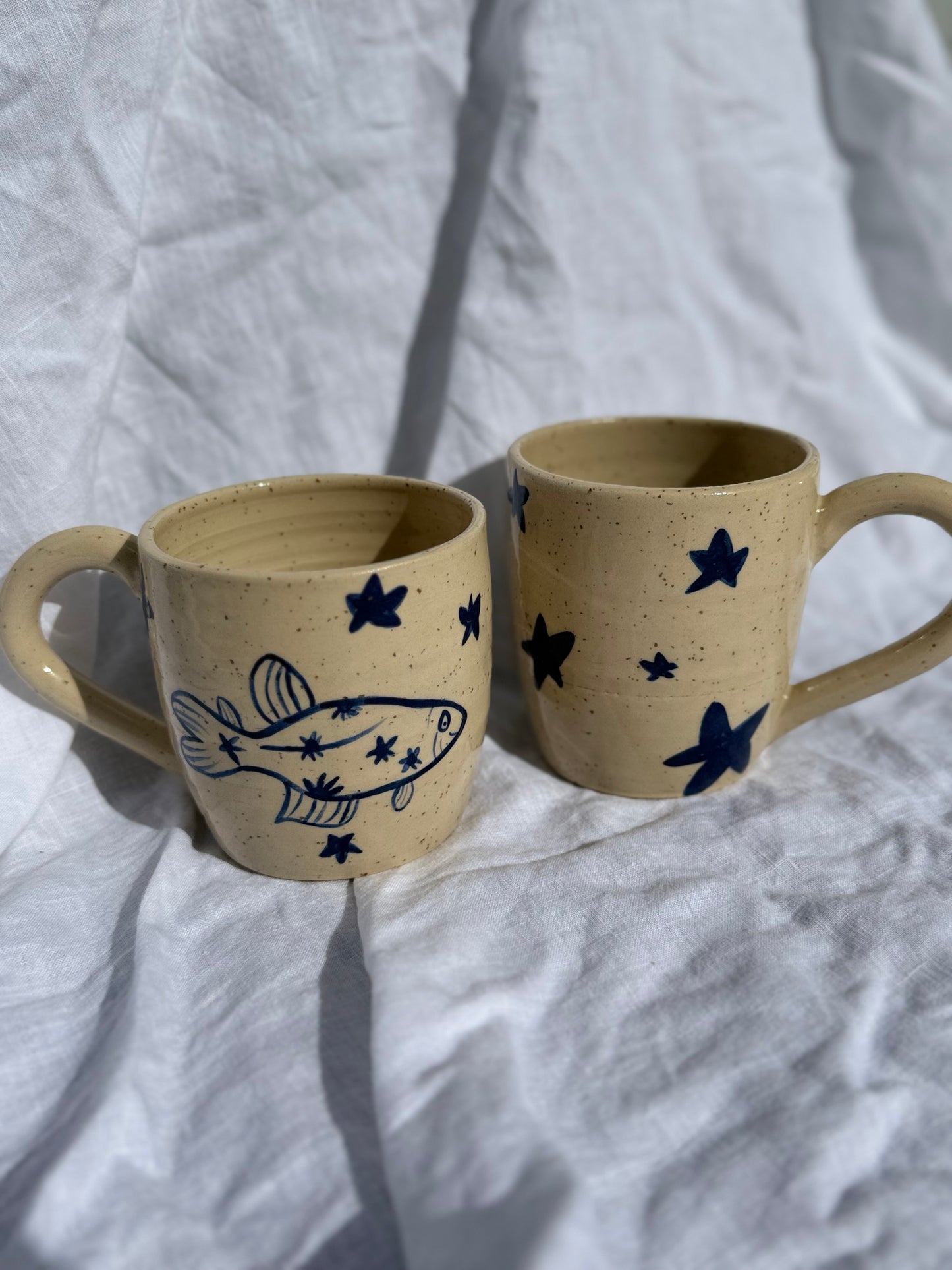 Funky fish mugs