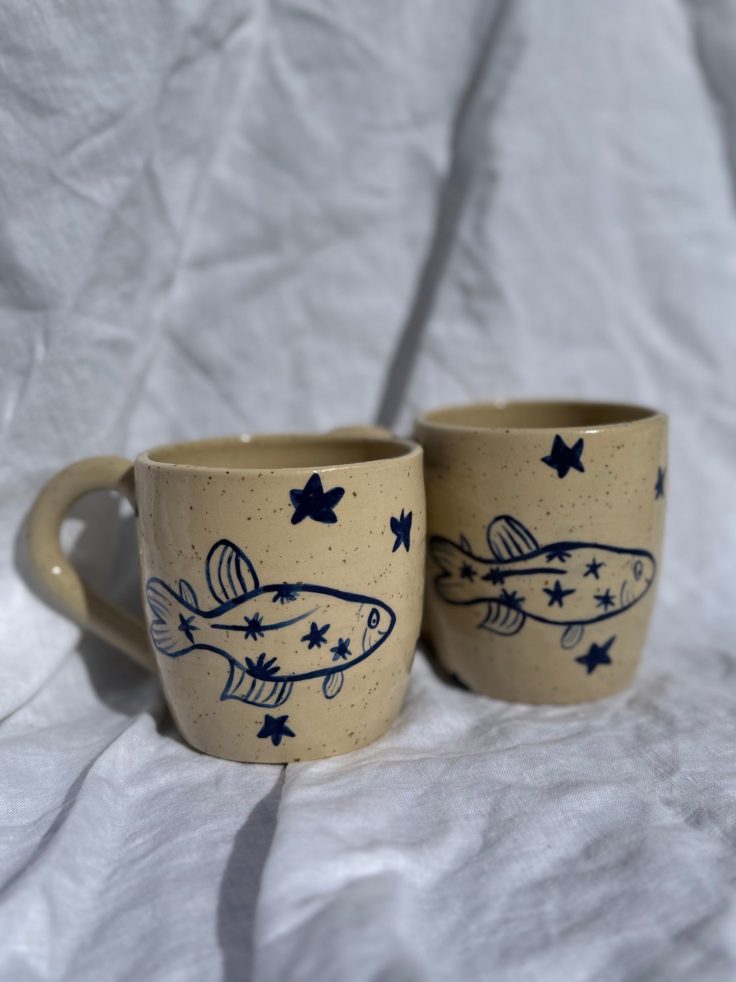 Funky fish mugs