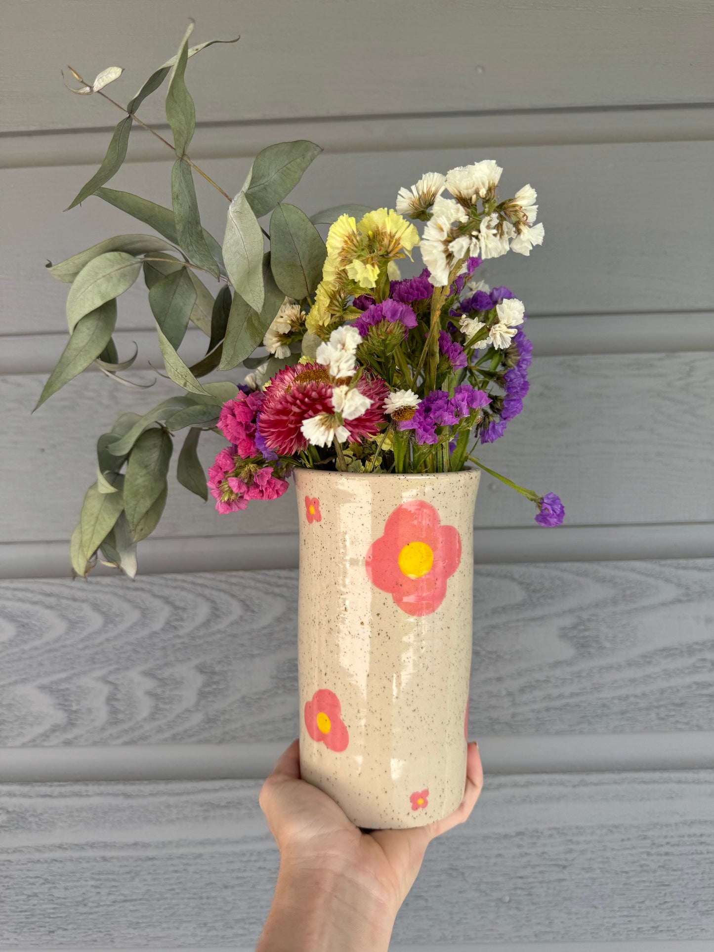 Pink Flower Vase