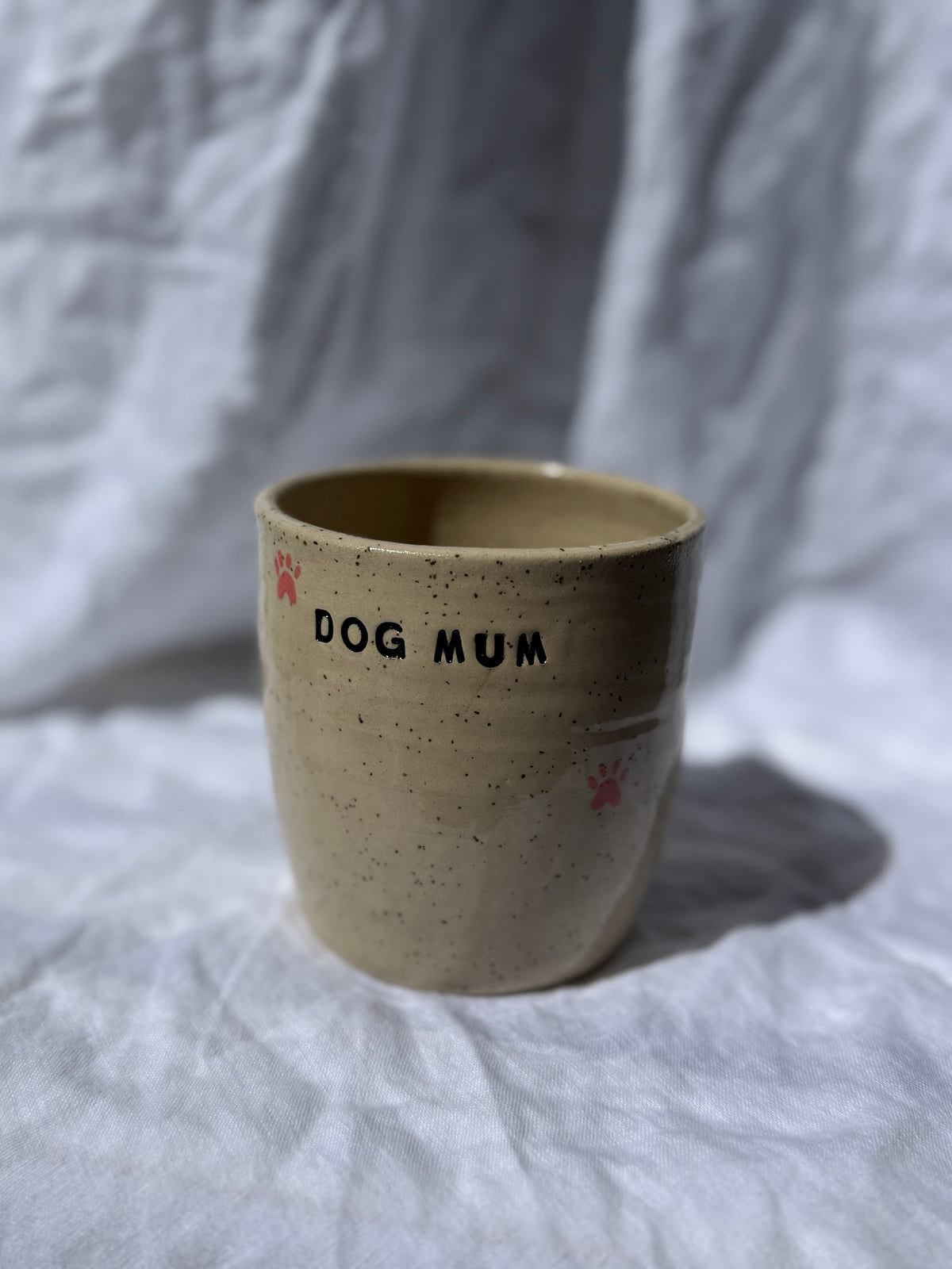 Dog Mum Tumbler - paw prints