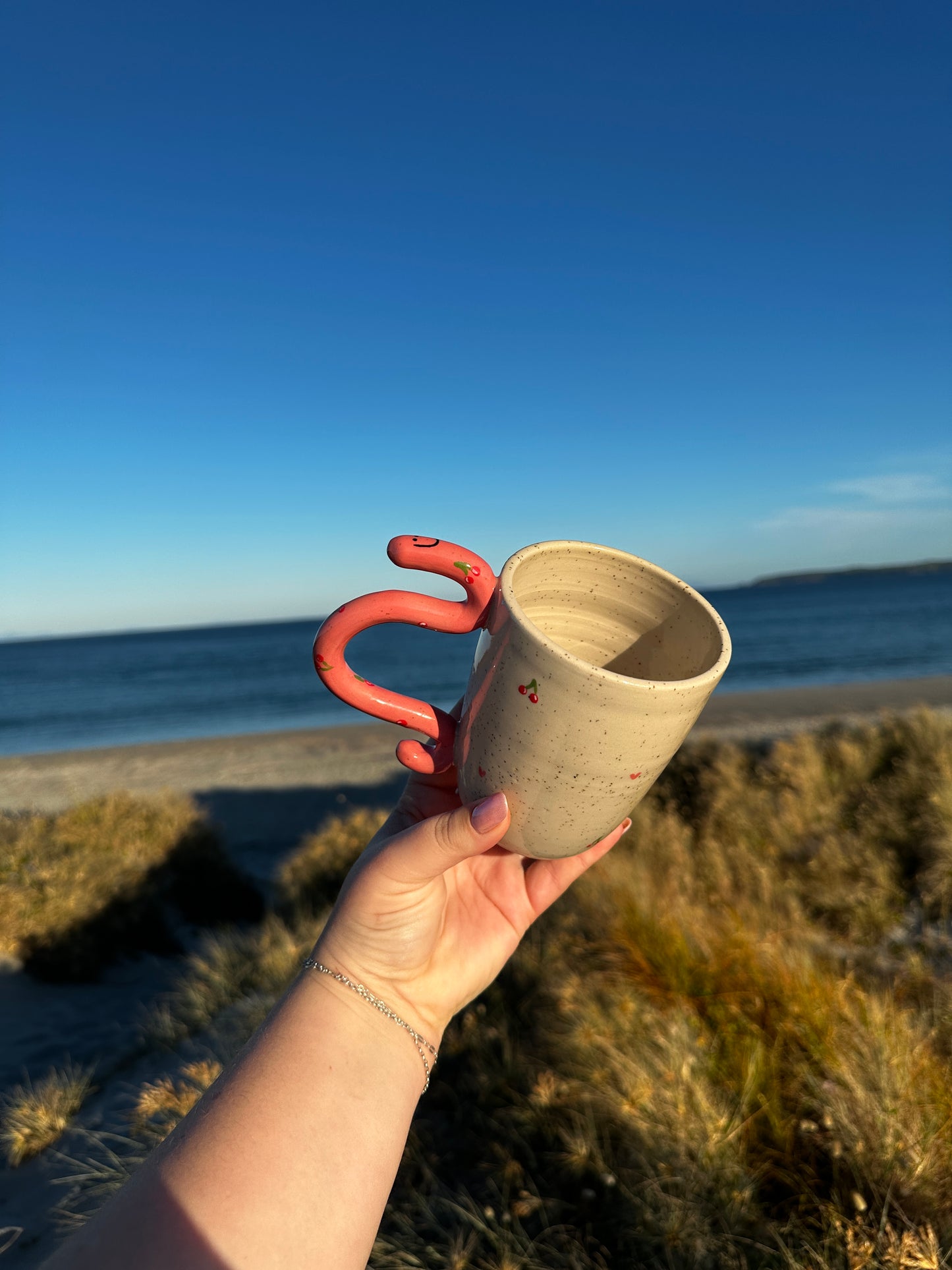 Worm Mug- Cherry Edition