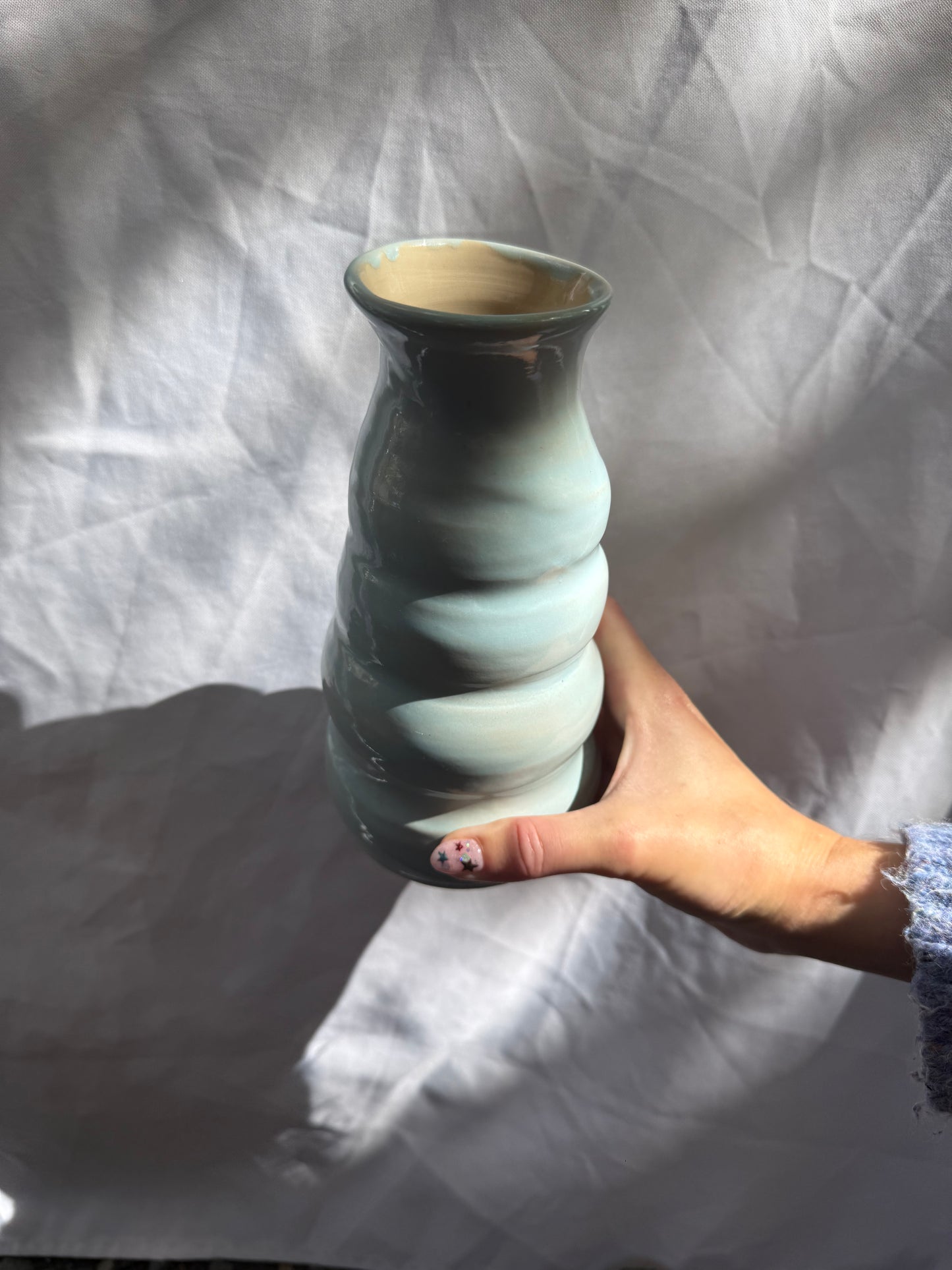 Bubble Vase- baby blue