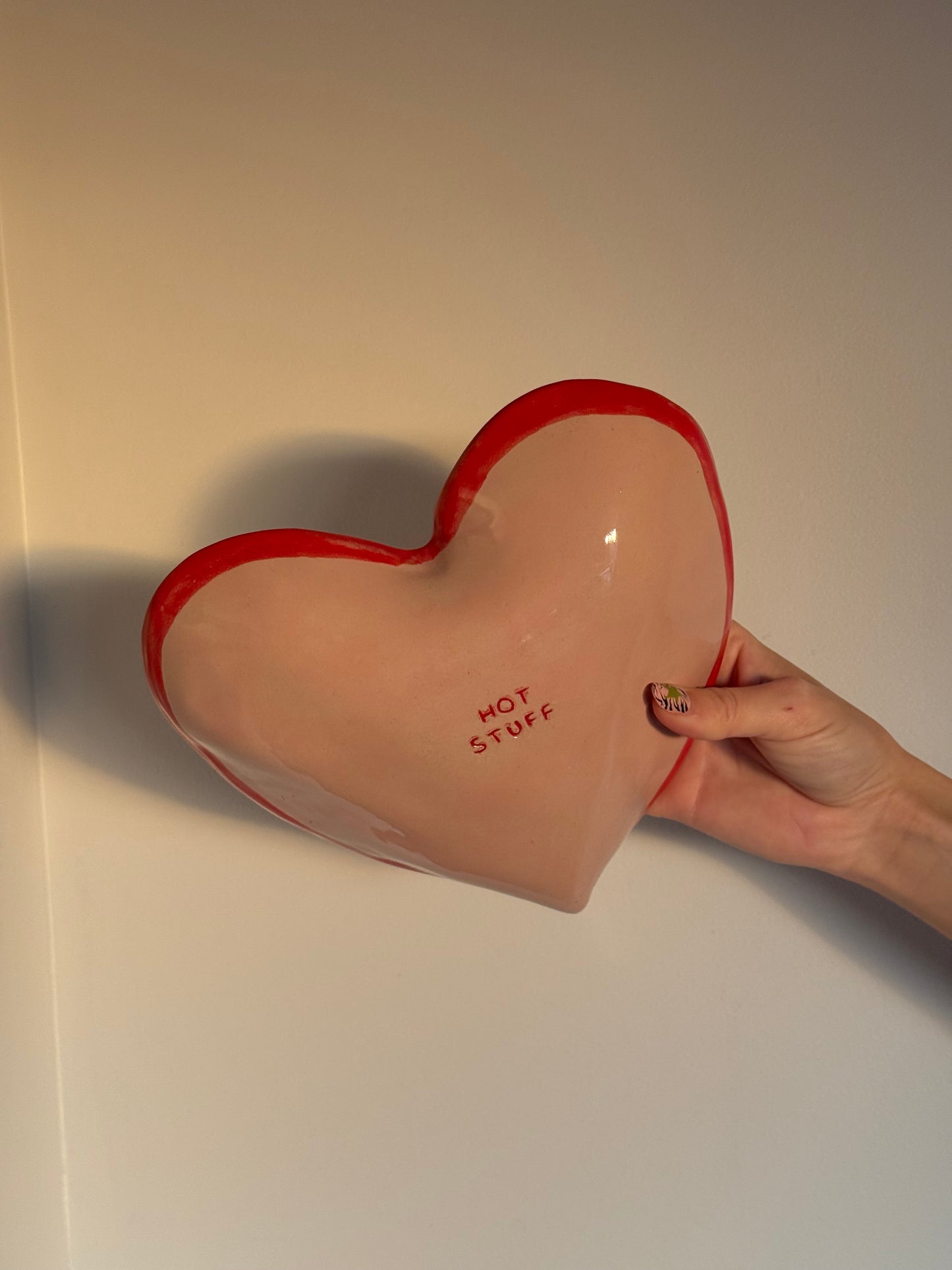Hot stuff candy wall heart