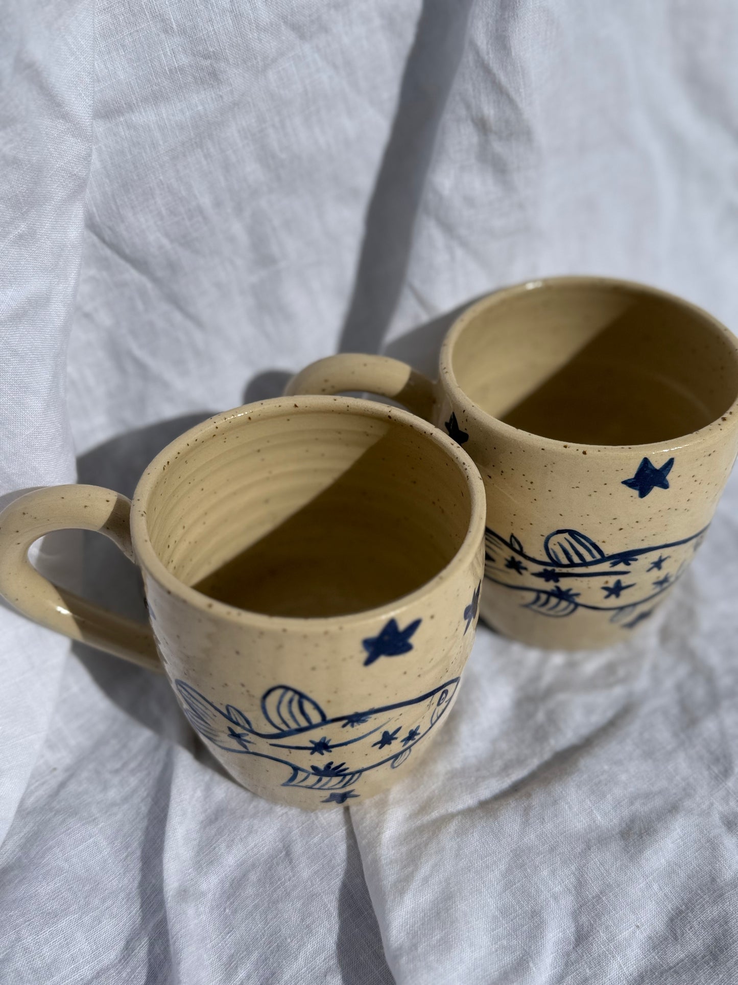 Funky fish mugs