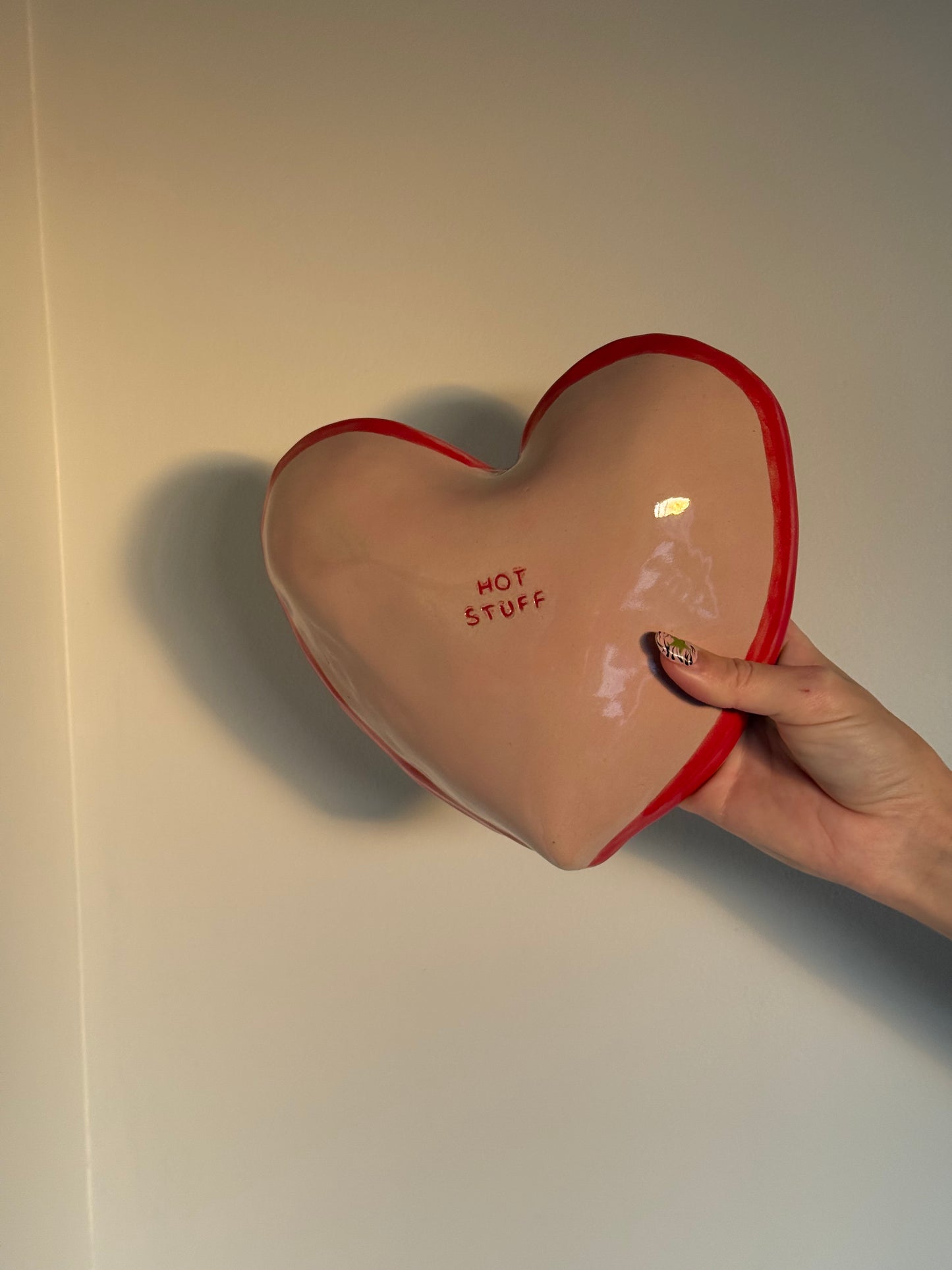 Hot stuff candy wall heart
