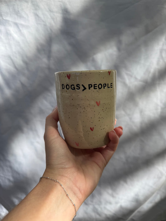 Dogs better than People Tumbler