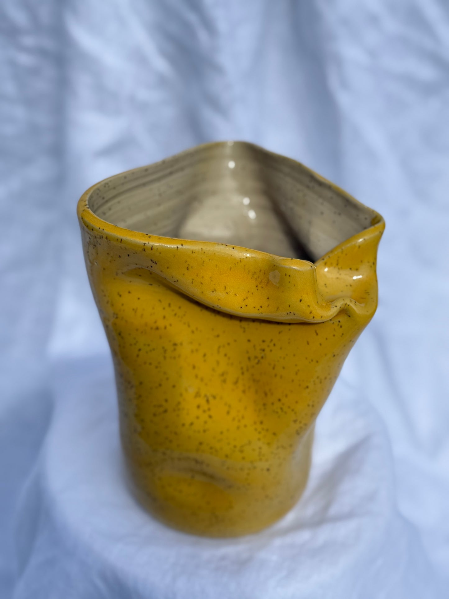 Yellow Squish Vase