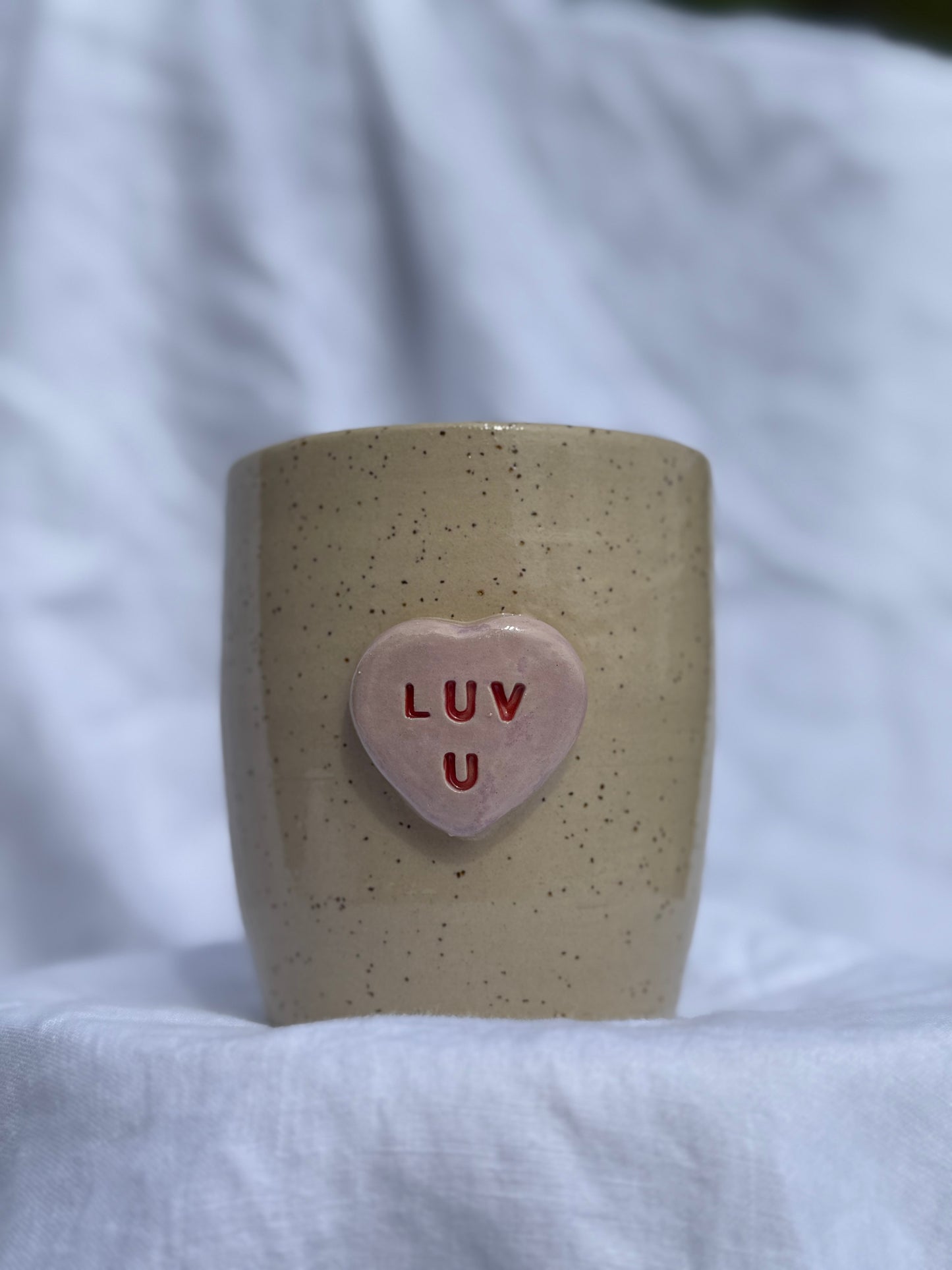 ‘Luv U’ tumbler