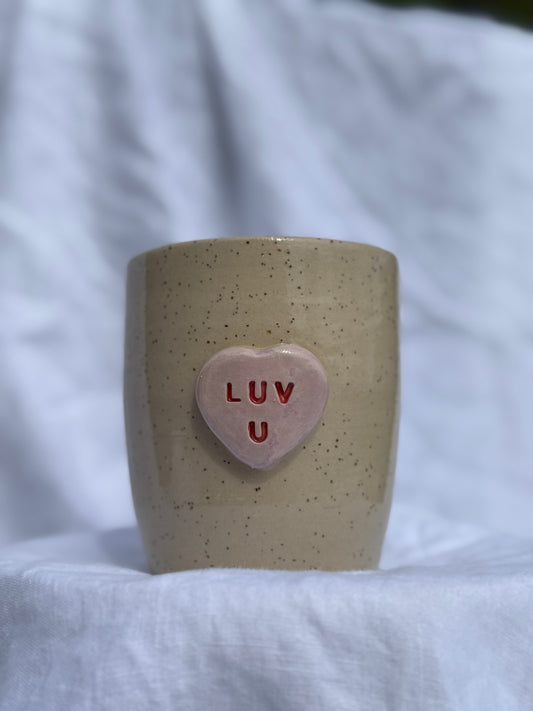 ‘Luv U’ tumbler