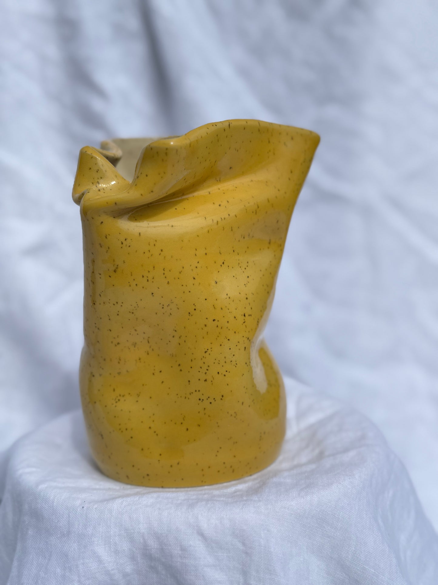 Yellow Squish Vase